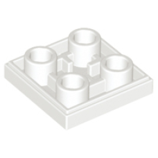 LEGO 11203 White Tile, Modified 2 x 2 Inverted (losse stenen 34-19)*P