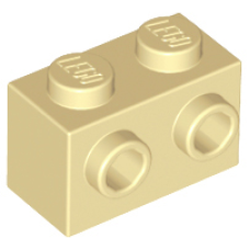 LEGO 11211 Tan Brick, Modified 1 x 2 with Studs on 1 Side (losse stenen 22-13)