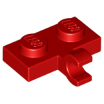 LEGO 11476 Red Plate, Modified 1 x 2 with Clip on Side (Horizontal Grip) (losse stenen 31-20)*P