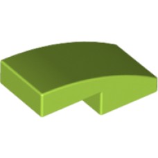 LEGO 11477 Lime Slope, Curved 2 x 1 No Studs*