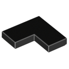 LEGO 14719 Black Tile 2 x 2 Corner (losse stenen 9-9) *P