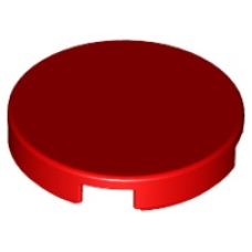 LEGO 14769 Red  Tile, Round 2 x 2 with Bottom Stud Holder, 83056 (losse stenen 35-7)*P
