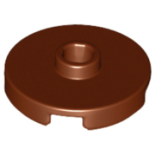 LEGO 18674 Reddish Brown Tile Round 2 x 2 with Open Stud (losse stenen 18-9) *P