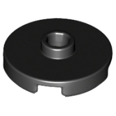 LEGO 18674 Black Tile, Round 2 x 2 with Open Stud *P