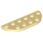 LEGO 18980 Tan Plate, Round Corner 2 x 6 Double (210623)*