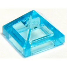LEGO 22388 Trans Light Blue  Slope 45 1 x 1 x 2/3 Quadruple Convex Pyramid, 35343, 35344 (losse stenen 5-18)*P