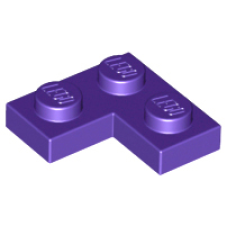 LEGO 2420 Dark Purple Plate 2 x 2 Corner, 63325 (losse stenen 40-1)