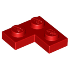LEGO 2420 Red Plate 2x2 Corner (060623)*