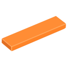 LEGO 2431 Orange Tile 1 x 4,  35371, 75703, 91143 (loc. losse stenen 4-1) *