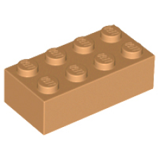 LEGO 3001 Medium Nougat Brick 2 x 4 3556, 15589, 54534, 72841