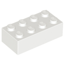 LEGO 3001 White Brick 2 x 4, 3556, 15589, 54534, 72841