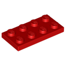 LEGO 3020 Red Plate 2x4 (060623)*