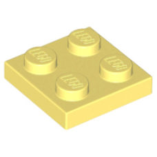 LEGO 3022 Bright Light Yellow Plate 2 x 2 94148 (losse stenen 12-19)*