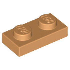 LEGO 3023 Medium Nougat Plate 1 x 2, 6225, 285653 (losse stenen 30-8)*