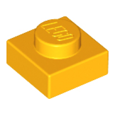 LEGO 3024 Bright Light Orange Plate 1 x 1, 28554, 30008 (losse stenen 31-4)*P