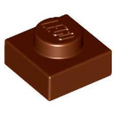 LEGO 3024 Reddish Brown  Plate 1 x 1, 28554, 30008 (losse stenen 11-27)*