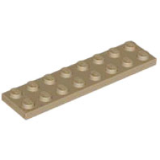 LEGO 3034 Dark Tan Plate 2 x 8 *P