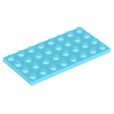 LEGO 3035 Medium Azure Plate 4 x 8 (losse stenen 37-17)*P