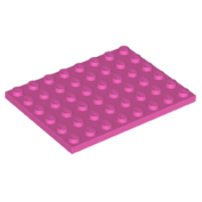 LEGO 3036 Dark Pink Plate 6 x 8 (losse stenen 40-18)
