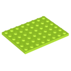 LEGO 3036 Lime Plate 6 x 8 (losse stenen 23-21)*