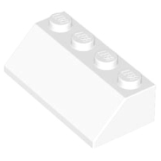 LEGO 3037 White Slope 45 2 x 4  (losse stenen 1-13)