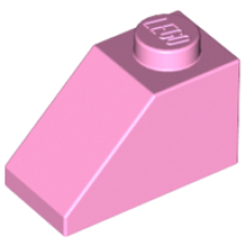 LEGO 3040 Bright Pink Slope 45 2 x 1 (losse stenen 36-20)