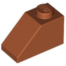 LEGO 3040 Dark Orange Slope 45 2 x 1 (losse stenen 8-20)*