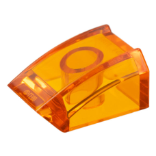 LEGO 30602 Trans Orange Slope, Curved 2 x 2 Lip,  28659, 47904 (losse stenen 15-5)*