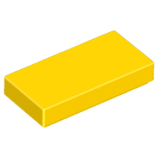 LEGO 3069b Yellow / geel Tile 1 x 2 with Groove, 30070, 35386, 37293, 54285, 88630 (losse stenen 12-16)*