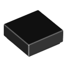 LEGO 3070b Black Tile 1 x 1 with Groove, 30039, 35403, 39727, 53836 (losse stenen 11-24)*P