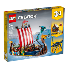 LEGO 31132 Creator Vikingschip en de Midgaardslang