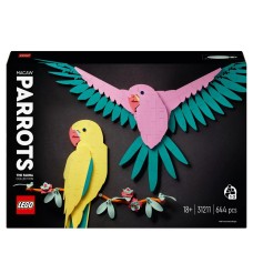 LEGO 31211 Art De Faubacollectie Kleurrijke Papegaaijen
