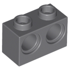 LEGO 32000 Dark Bluish Gray Technic, Brick 1 x 2 with Holes (71767) *P