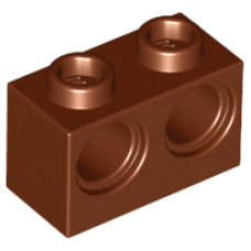 LEGO 32000 Reddish Brown Technic, Brick 1 x 2 with Holes *P