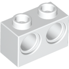 LEGO 32000 White Technic, Brick 1 x 2 with Holes (losse stenen 35-3)*P