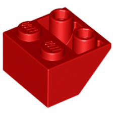 LEGO 3660 Red Slope, Inverted 45 2 x 2 (losse stenen 8-10)*