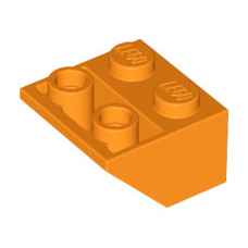 LEGO 3660 Orange Slope Inverted 45 2 x 2 with Flat Bottom Pin*