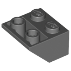 LEGO 3660 Dark Bluish Gray Slope, Inverted 45 2 x 2 with Flat Bottom Pin (losse stenen 27-10)*P