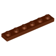 LEGO 3666 Reddish Brown Plate 1 x 6 *P