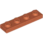 LEGO 3710 Dark Orange Plate 1 x 4 (losse stenen 34-16)*P