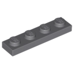 LEGO 3710 Dark Bluish Gray Plate 1 x 4 (losse stenen 20-11)*P