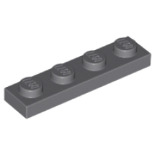 LEGO 3710 Dark Bluish Gray Plate 1 x 4 (losse stenen 20-11)*P