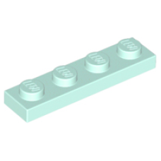 LEGO 3710 Light Aqua  Plate 1 x 4 (losse stenen 41-17)