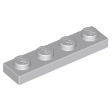 LEGO 3710 Light Bluish Gray  Plate 1 x 4 (losse stenen 19-22)*P