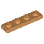 LEGO 3710 Medium Nougat Plate 1 x 4 (Losse stenen 30-19)*P