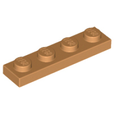 LEGO 3710 Medium Nougat Plate 1 x 4 (Losse stenen 30-19)*P