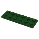 LEGO 3795 Dark Green Plate 2 x 6  (losse stenen 17-2)*P