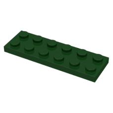 LEGO 3795 Dark Green Plate 2 x 6  (losse stenen 17-2)*P