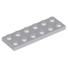 LEGO 3795 Light Bluish Gray Plate 2 x 6 (losse stenen 17-20) *P