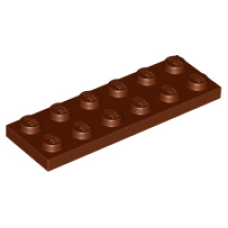 LEGO 3795 Reddish Brown Plate 2 x 6 (losse stenen 37-15)*P